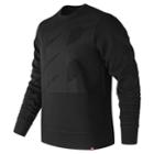 Men's New Balance Essential Crew Sweatshirt, Size: Large, Black