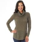 Women's Apt. 9&reg; Marled Cowlneck Tunic Sweater, Size: Xl, Dark Green