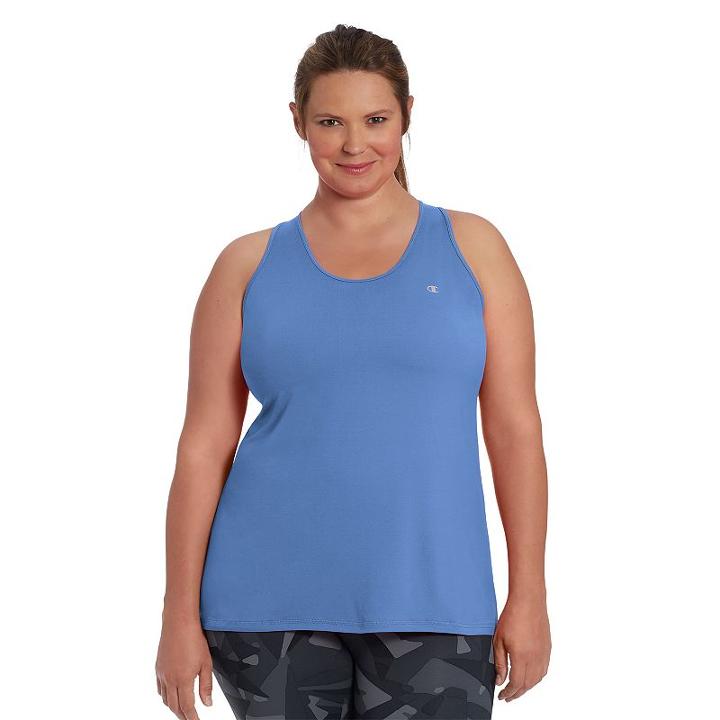 Plus Size Champion Absolute Tank, Women's, Size: 1xl, Brt Blue