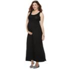 Maternity A:glow Essential Maxi Dress, Women's, Size: L-mat, Black