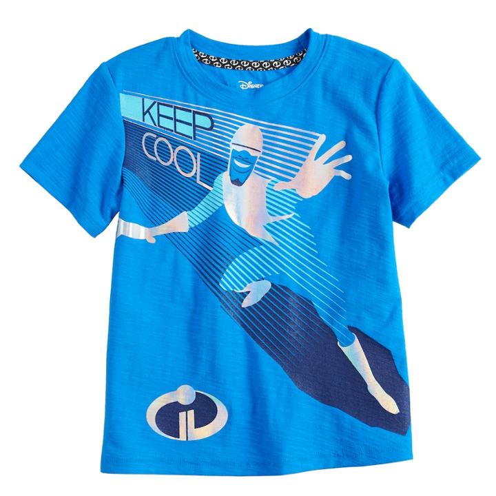 Disney / Pixar The Incredibles 2 Toddler Boy Foiled Frozone Keep Cool Graphic Tee By Jumping Beans&reg;, Size: 5t, Light Blue