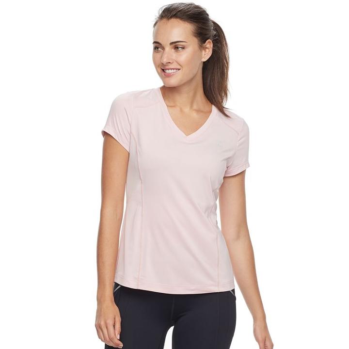 Women's Fila Sport&reg; Essential V-neck Short Sleeve Tee, Size: Xs, Light Pink