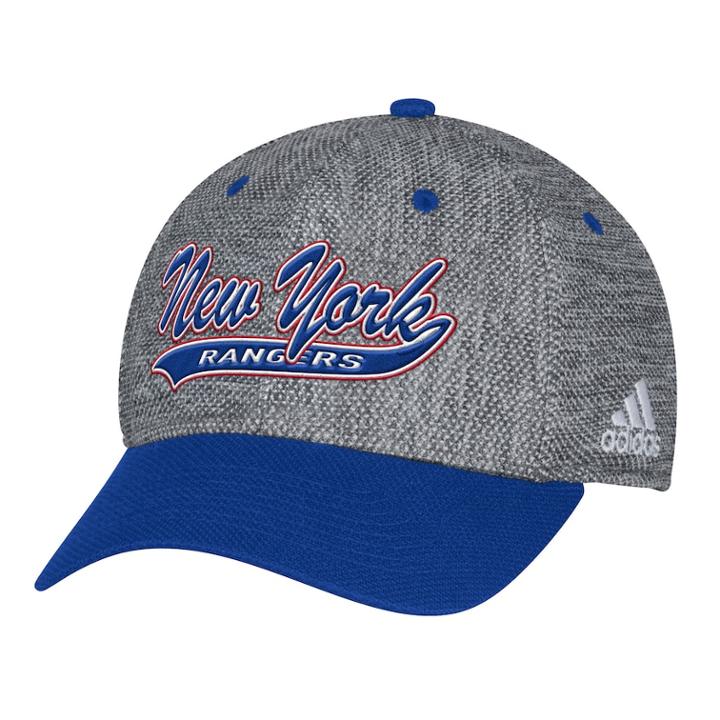 Adult Adidas New York Rangers Structured Flex-fit Cap, Men's, Size: L/xl, Ran Gray