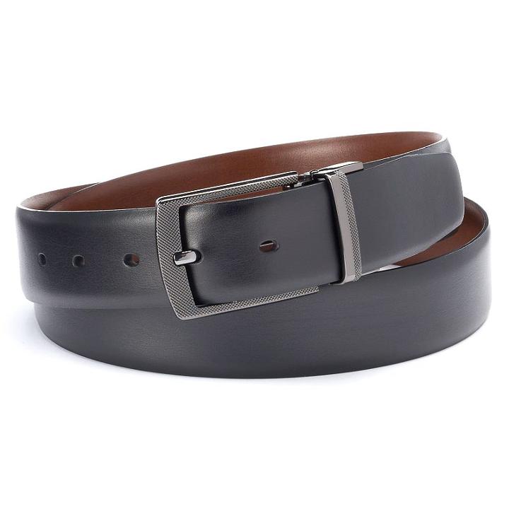 Men's Apt. 9&reg; Shanghai Reversible Leather Belt, Size: 40, Oxford