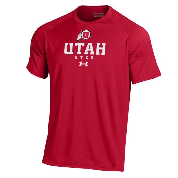 Men's Under Armour Utah Utes Tech Tee, Size: Medium, Ute Red
