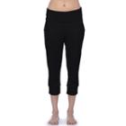 Women's Pl Movement By Pink Lotus Lounge Capri Sweatpants, Size: Small, Black
