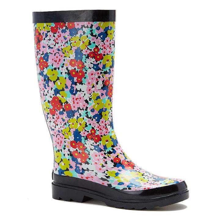 Sugar Raffle Women's Waterproof Rain Boots, Girl's, Size: 7, Multicolor