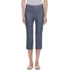 Women's Elle™ Pull-on Polka Dot Capris, Size: Small, Blue