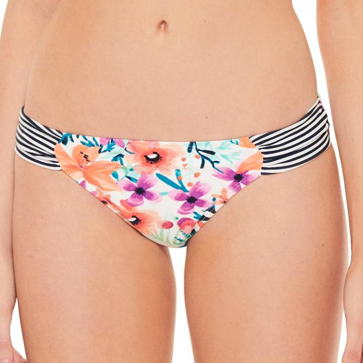 Juniors' Hot Water Printed Hipster Bikini Bottoms, Women's, Size: Small, Multi Floral