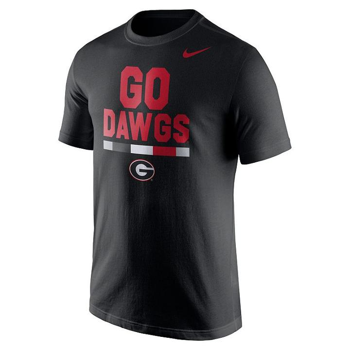 Men's Nike Georgia Bulldogs Local Verbiage Tee, Size: Small, Black