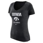 Women's Nike Iowa Hawkeyes Franchise Tee, Size: Medium, Black