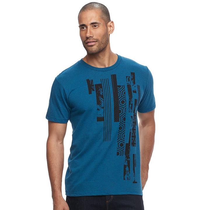 Men's Apt. 9&reg; Overlook Tee, Size: Small, Turquoise/blue (turq/aqua)