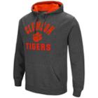 Men's Campus Heritage Clemson Tigers Pullover Hoodie, Size: Large, Grey (charcoal)