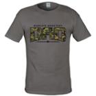 Men's Camo World's Greatest Dad Tee, Size: Large, Grey