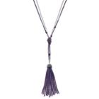 Simply Vera Vera Wang Double Strand Purple Seed Bead Tassel Y Necklace, Women's, Purple Oth