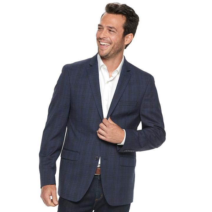 Men's Van Heusen Flex Slim-fit Sport Coat, Size: 46 - Regular, Blue