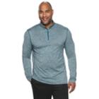 Big & Tall Tek Gear&reg; Stretch Jersey Quarter-zip Pullover, Men's, Size: 4xb, Dark Blue