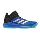Adidas Pro Spark 2018 Boys' Basketball Shoes, Size: 7 Wide, Med Blue