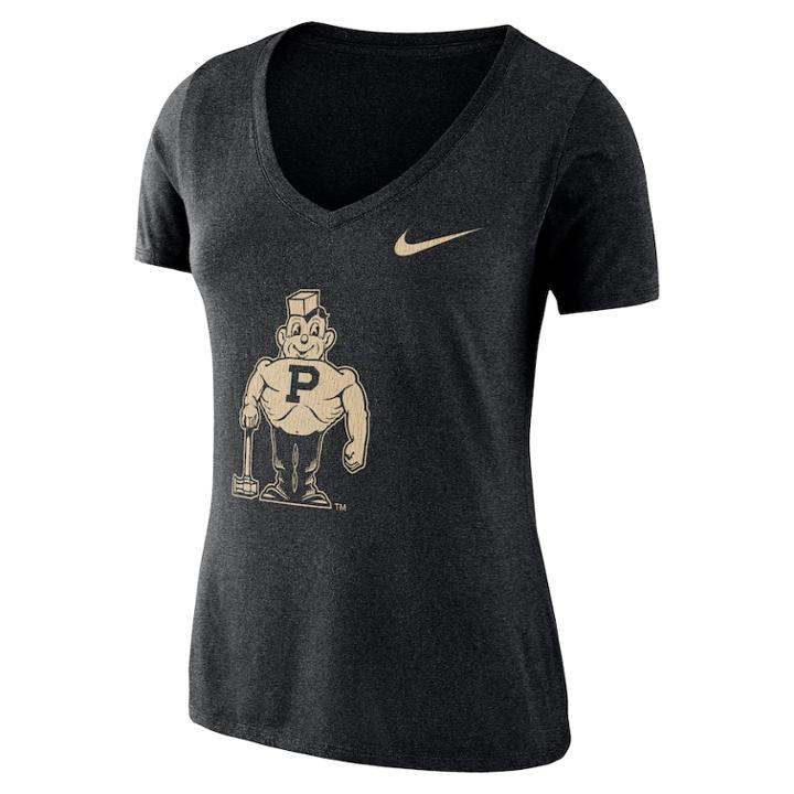 Women's Nike Purdue Boilermakers Vault Tee, Size: Xxl, Black