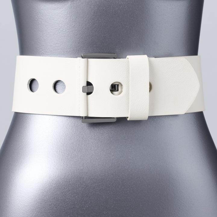Women's Simply Vera Vera Wang Wide Waist Belt, Size: Xl, White