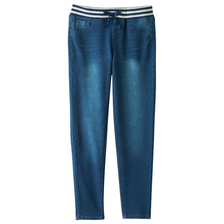 Girls 7-16 Freestyle Revolution Knit Jeggings, Girl's, Size: 12, Med Blue