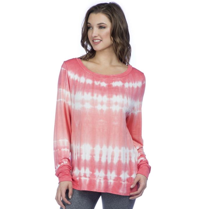 Women's Pl Movement Tie-dye Open Back Top, Size: Small, Lt Orange