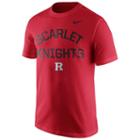 Men's Nike Rutgers Scarlet Knights Local Verbiage Tee, Size: Medium, Red