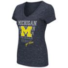 Women's Michigan Wolverines Delorean Tee, Size: Large, Blue (navy)