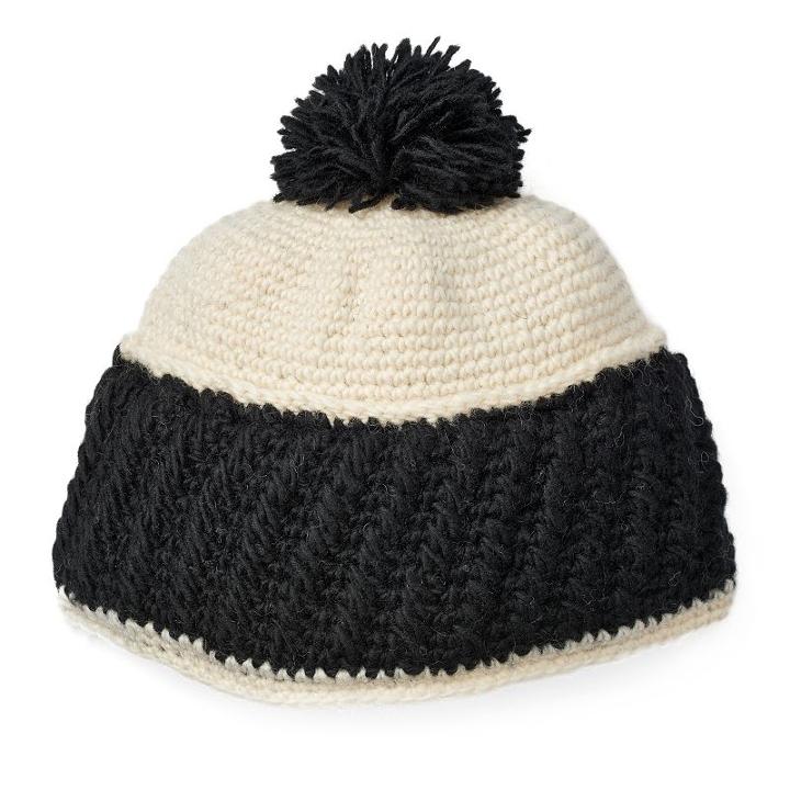 Women's Sijjl Colorblock Wool Pom-pom Beanie, Multicolor