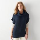 Women's Sonoma Goods For Life&trade; Cowlneck Sweater, Size: L-xl, Dark Blue