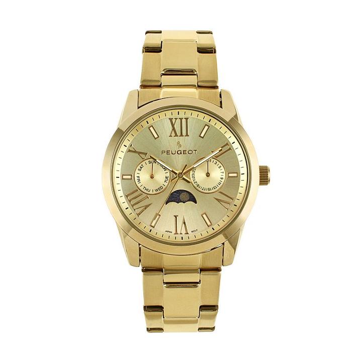 Peugeot Women's Gold Tone Stainless Steel Watch, Yellow