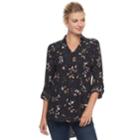 Women's Apt. 9&reg; High-low Hem Popover Tunic, Size: Large, Purple