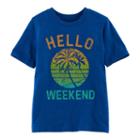 Boys 4-10 Jumping Beans&reg; Hello Weekend Palm Trees Graphic Tee, Size: 6, Med Blue