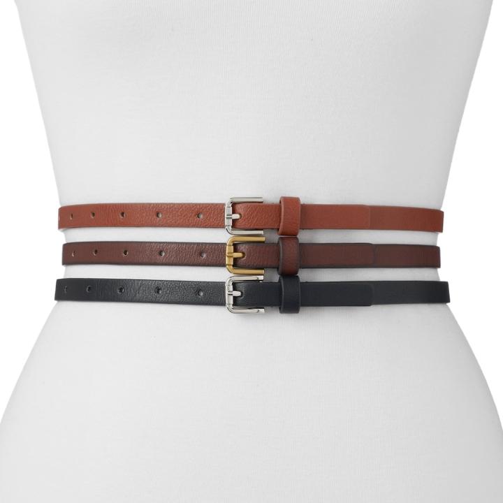 Women's Sonoma Goods For Life&trade; 3-for-1 Belt Set, Size: Large, Oxford