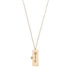 Arrow Locket Necklace, Women's, Gold