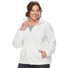 Plus Size Columbia Three Lakes Fleece Jacket, Women's, Size: 1xl, White