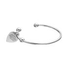 Fiora Stainless Steel Oklahoma State Cowboys Charm Cuff Bracelet, Women's, Size: 7.5, Grey