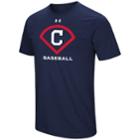 Men's Under Armour Cleveland Indians Icon Tee, Size: Medium, Blue (navy)