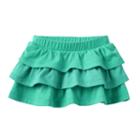 Baby Girl Jumping Beans&reg; Solid Tiered Skort, Size: 3 Months, Brt Green