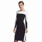 Women's Chaps Colorblock Sheath Dress, Size: Xs, Black