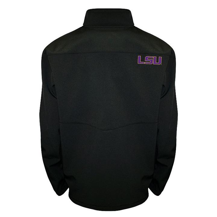 Men's Franchise Club Lsu Tigers Softshell Jacket, Size: Large, Black