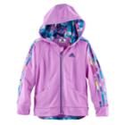 Girls 4-6x Adidas Hooded Tricot Lightweight Jacket, Size: 6x, Lt Purple