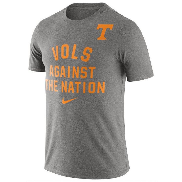 Men's Nike Tennessee Volunteers Rally Tee, Size: Medium, Grey