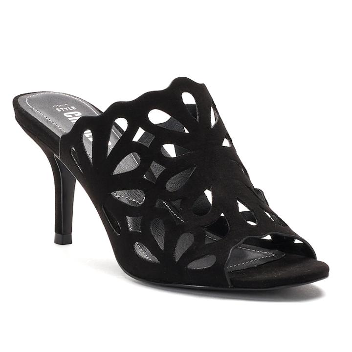 Style Charles By Charles David Natal Women's High Heel Slides, Size: 7.5, Black