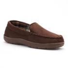 Men's Heat Keep Microsuede Venetian Moccasin Slippers, Size: Xl, Brown