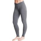 Women's Cuddl Duds Softwear Leggings, Size: Medium, Grey (charcoal)