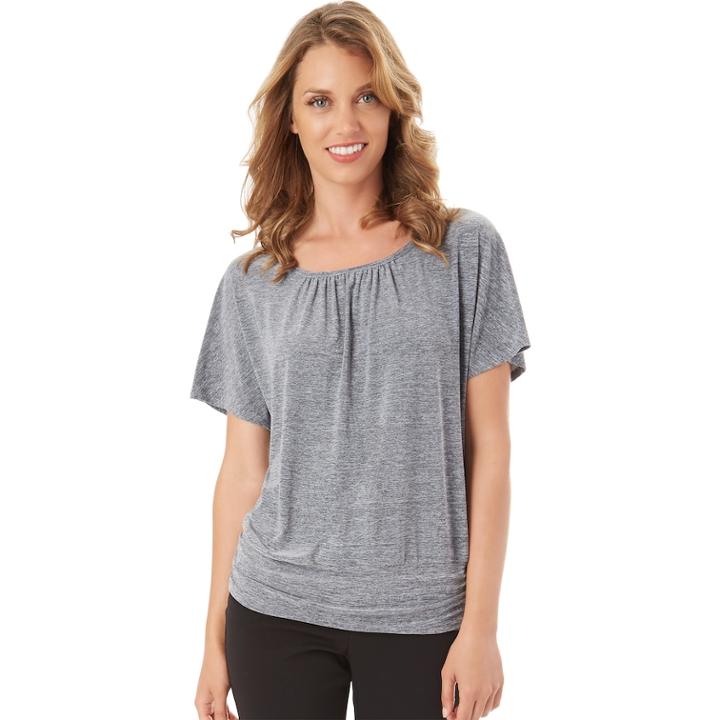 Women's Apt. 9&reg; Crisscross Back Tee, Size: Xl, Silver