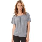 Women's Apt. 9&reg; Crisscross Back Tee, Size: Xl, Silver