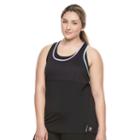 Plus Size Fila Sport&reg; Mesh 2-fer Tank Top, Women's, Size: 3xl, Black