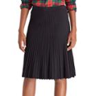 Women's Chaps Pleated A-line Skirt, Size: Large, Black